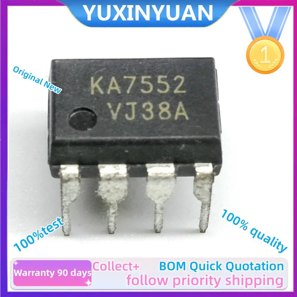 

20PCS/LOT 100%New Original KA7552 KA7552A DIP8 100% good into 8 feet YUXINYUAN IC in Stock