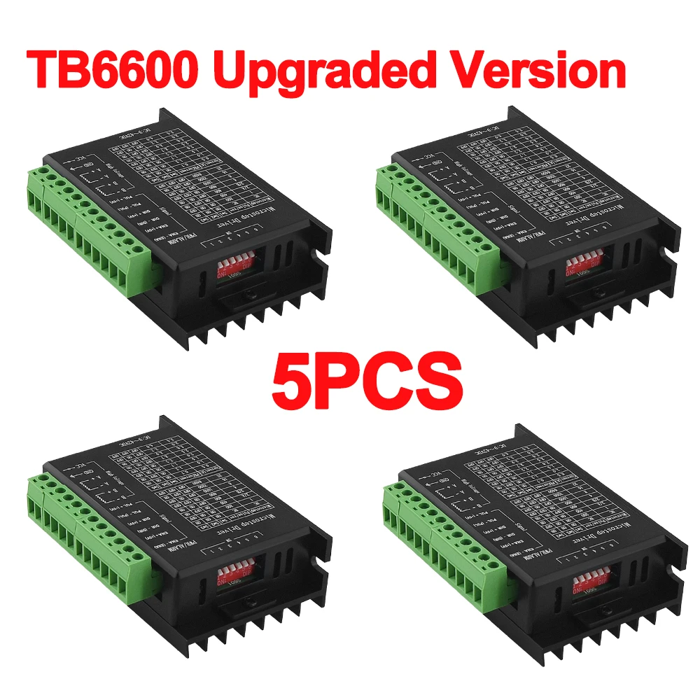 

1/3/5PCS Upgraded Stepper Motor Driver TB6600 42/57/86 Type NEMA 17 23 34 4A Stepping Controller For CNC Router 3D Printer Parts