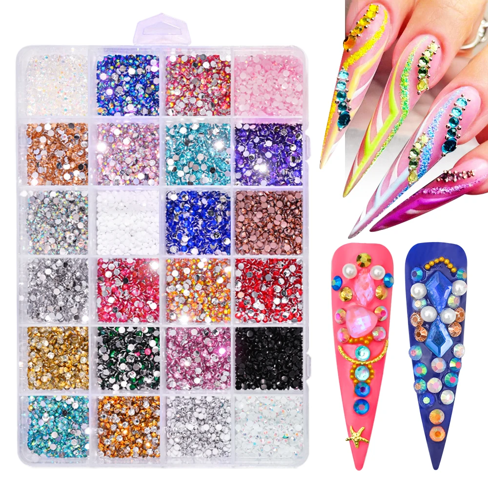 10000pcs/Box Mix-Colorful Crystal Nail Rhinestones Beads Flatback Shiny Round Gems for 3D Nail Art Decoration Manicure Accessory
10000pcs/Box Mix-Colorful Crystal Nail Rhinestones Beads Flatback Shiny Round Gems for 3D Nail Art Decoration Manicure Accessory