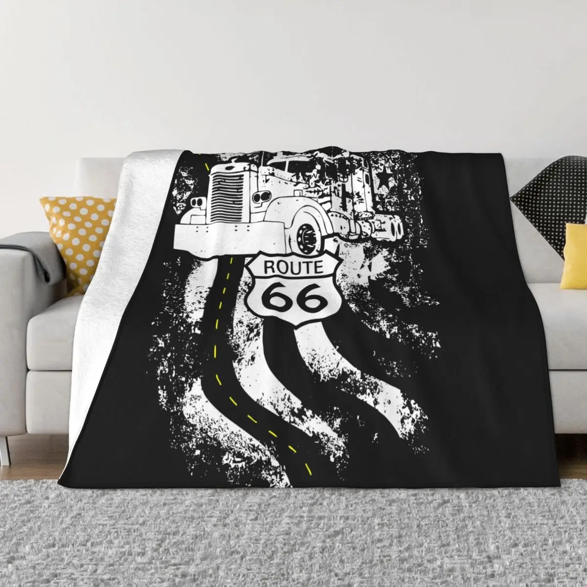 Route 66 Big Rig Truck US Flag Blanket Fleece All Season Breathable Soft Throw Blankets for Bedding Outdoor Plush Thin Quilt
Route 66 Big Rig Truck US Flag Blanket Fleece All Season Breathable Soft Throw Blankets for Bedding Outdoor Plush Thin Quilt