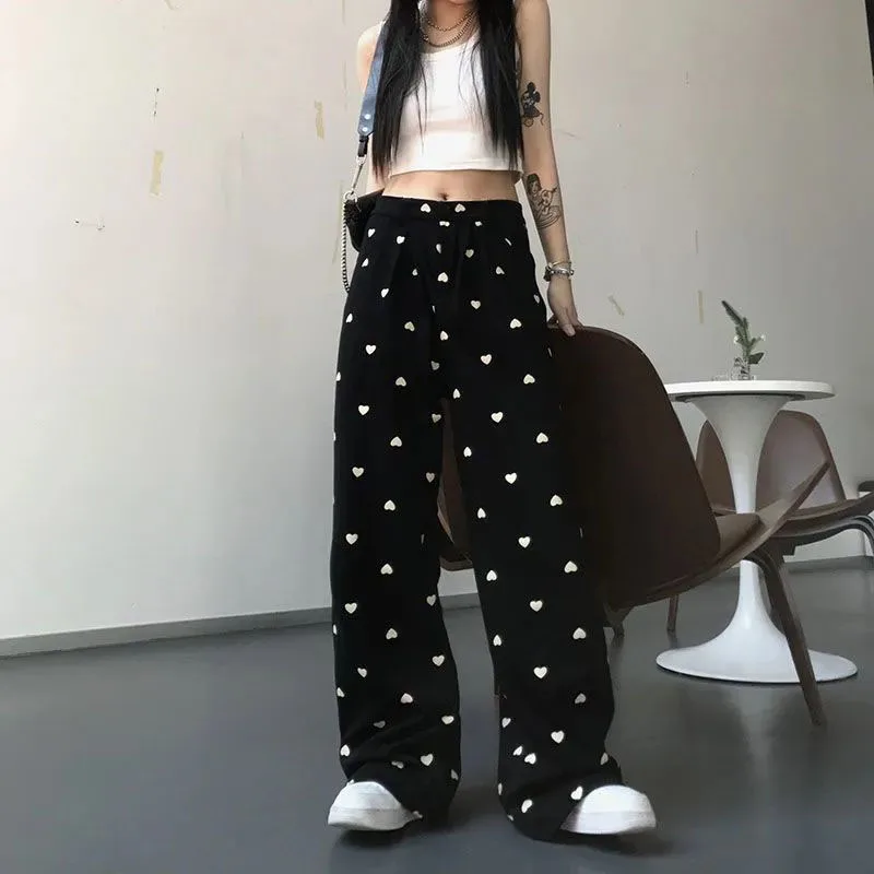 Lucyever Vintage Black Wide Leg Trousers Women Elastic Waist Daily Baggy Casual Pants Woman Preppy Style Harajuku Ulzzang Pants
Lucyever Vintage Black Wide Leg Trousers Women Elastic Waist Daily Baggy Casual Pants Woman Preppy Style Harajuku Ulzzang Pants
