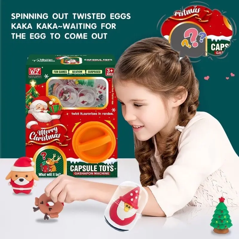 Christmas Twisted Egg Blind Box Machine Egg Twisting Machine Household Mini Cartoon Doll Toy Girl Birthday Xmas Gift
Christmas Twisted Egg Blind Box Machine Egg Twisting Machine Household Mini Cartoon Doll Toy Girl Birthday Xmas Gift