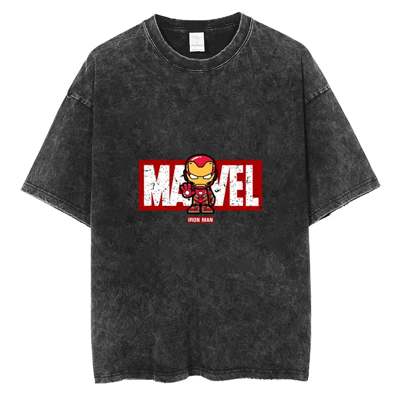 

Marvel Heroes The Avengers T Shirt Y2k Harajuku Fashion Casual Streetwear Summer Unisex Oversized Loose Tees Vintage Cotton Tops