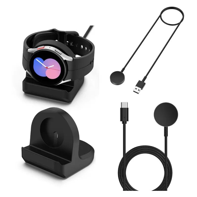 Зарядный кабель Type-C/USB для Samsung Galaxy Watch 6/6 classic 5 Pro 5 4 3, кронштейн для смарт-часов, Подставка для зарядки для Active 5 4 3 2
Зарядный кабель Type-C/USB для Samsung Galaxy Watch 6/6 classic 5 Pro 5 4 3, кронштейн для смарт-часов, Подставка для зарядки для Active 5 4 3 2