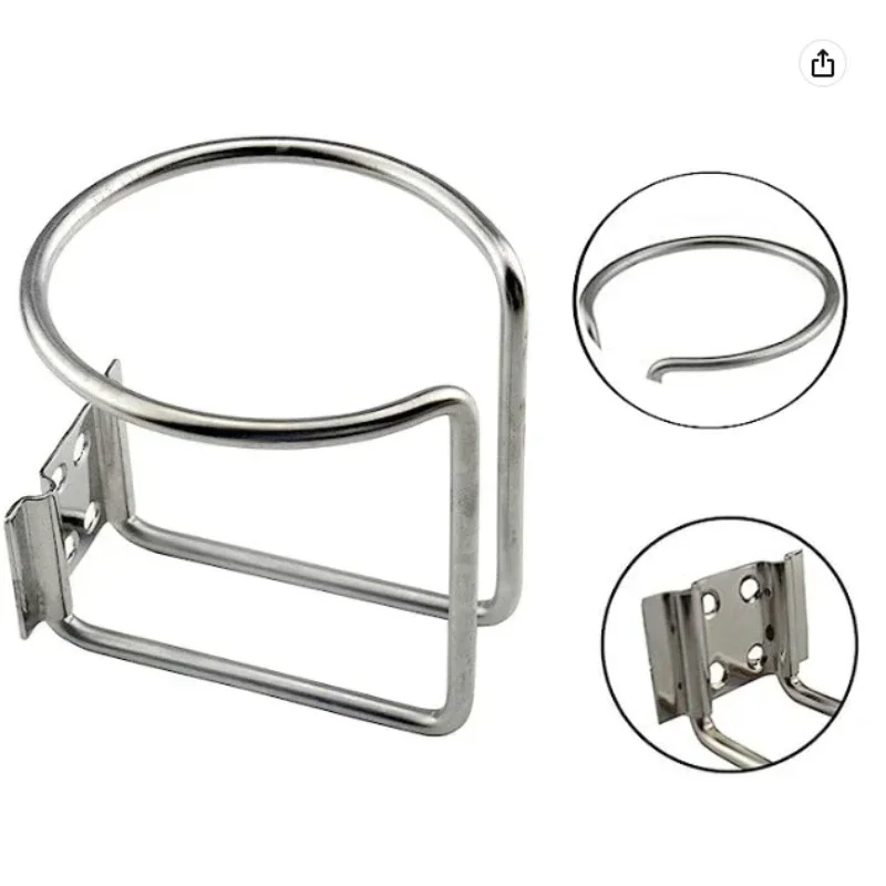 

1 PC Stainless Steel Boat Ring Cup Universal Drink Holder for Marine Yacht Truck RV Car Auto
