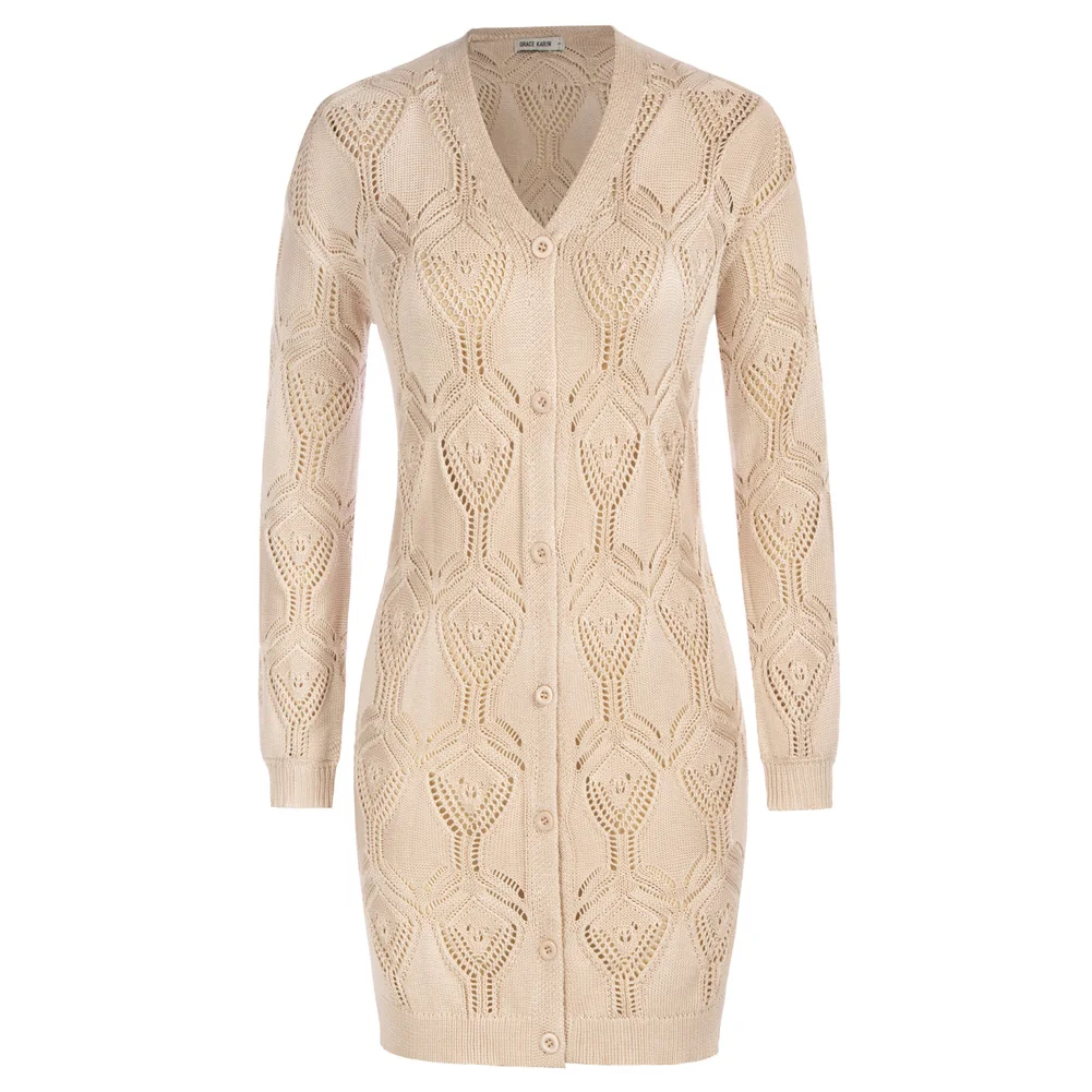 GRACE KARIN Women Summer Crochet Lightweight Cardigan Sweater Long Kimono Coverups 2023 Mid-Thigh Sweater Hollowed-out Knitwear
GRACE KARIN Women Summer Crochet Lightweight Cardigan Sweater Long Kimono Coverups 2023 Mid-Thigh Sweater Hollowed-out Knitwear