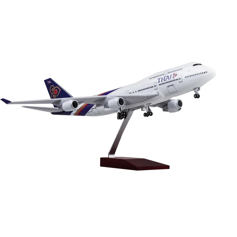 47cm 1/150 Scale Airplane B747 Thailand THAI Airline Miniature Plane Diecast Airplanes W Light and Wheel Display Resin Planes
47cm 1/150 Scale Airplane B747 Thailand THAI Airline Miniature Plane Diecast Airplanes W Light and Wheel Display Resin Planes