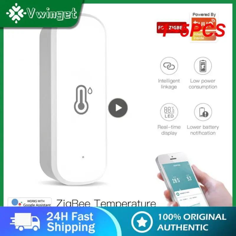 Датчик температуры и влажности Tuya /Wi-Fi, домашний подключенный термометр, совместим с Smart Life Alexa Assistant, 1 ~ 5 шт.
Датчик температуры и влажности Tuya /Wi-Fi, домашний подключенный термометр, совместим с Smart Life Alexa Assistant, 1 ~ 5 шт.