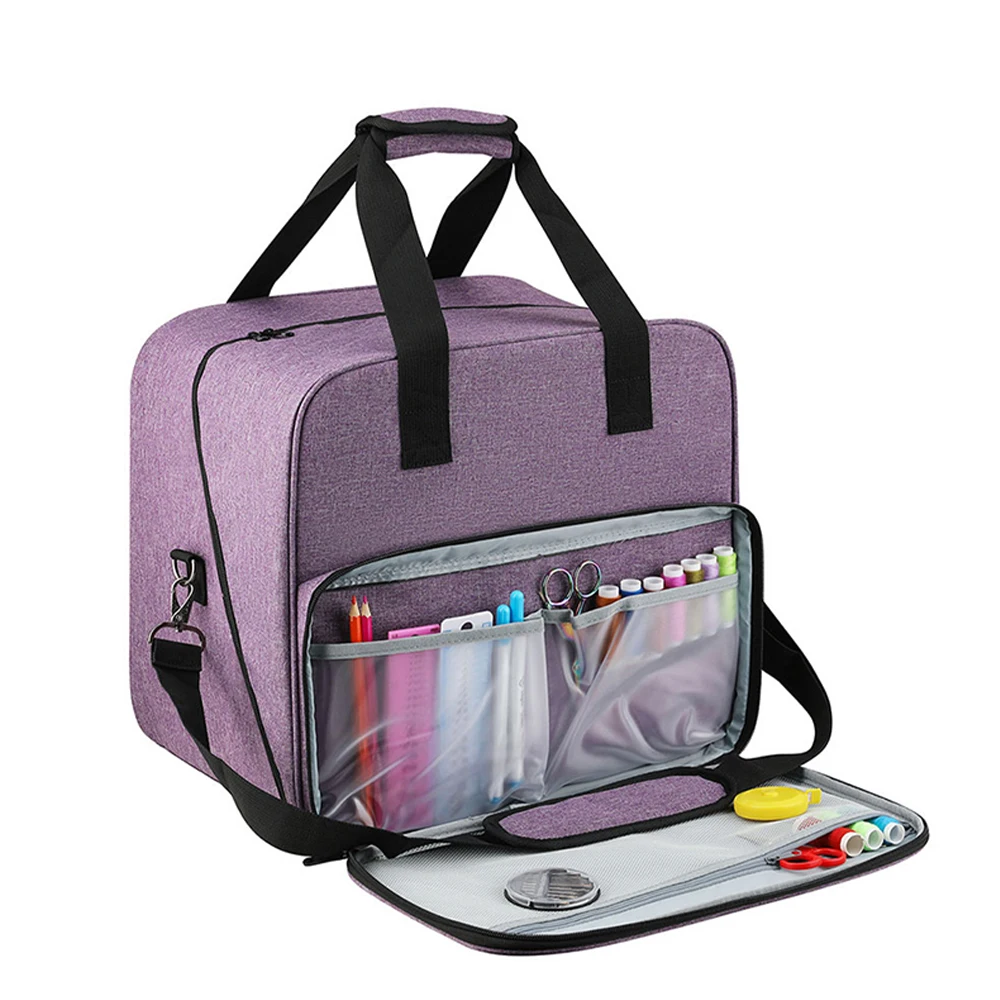

Sewing Machine Bag Gray Color Storage Bag Tote Multi-functional Portable Travel Home Organizer Bag For Sewing Accessories