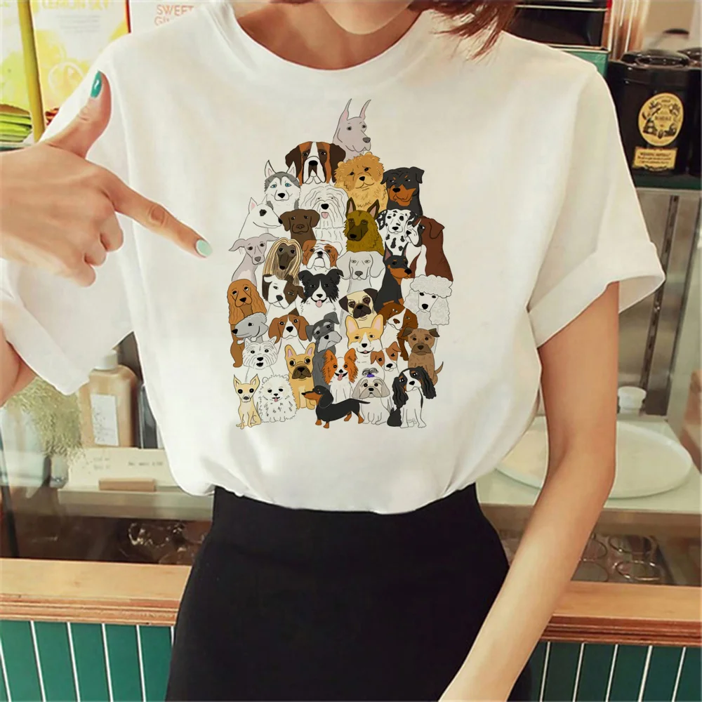 

Женская футболка Beagle, дизайнерские японские Забавные футболки, женская одежда в стиле Харадзюку