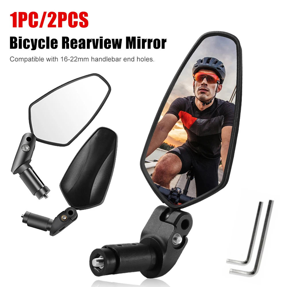2Pcs Bicycle Rearview Mirror Acrylic Lens Mirror 16-22mm MTB Handlebar End Plug Side View Mirror 360° Rotatable Bike Accessories
2Pcs Bicycle Rearview Mirror Acrylic Lens Mirror 16-22mm MTB Handlebar End Plug Side View Mirror 360° Rotatable Bike Accessories