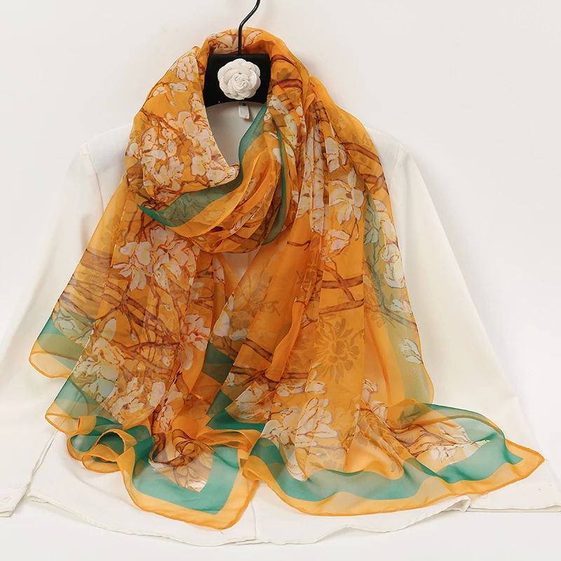 Women Foulard Colorful Elegant Scarf Summer Beach Silk Feeling Travel Stoles Sun Protection Thin Tippet Printed Floral Hijabs
Women Foulard Colorful Elegant Scarf Summer Beach Silk Feeling Travel Stoles Sun Protection Thin Tippet Printed Floral Hijabs