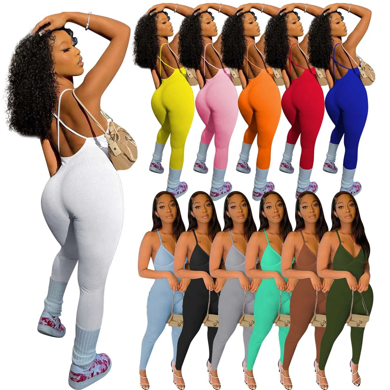 2023 spring women clothing summer clothes Sleeveless sexy club wear for women bodycon jumpsuit Rompers women one piece jumpsuit
2023 spring women clothing summer clothes Sleeveless sexy club wear for women bodycon jumpsuit Rompers women one piece jumpsuit