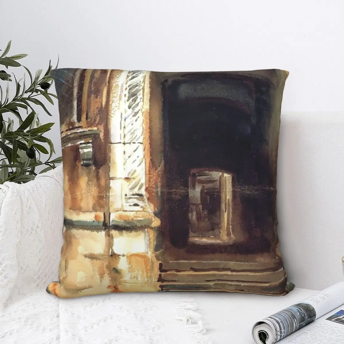 John Singer Sargent 'Venetian Doorway' Square Pillowcase Polyester Pillow Cover Velvet Cushion Decorative Comfort Throw Pillow
John Singer Sargent 'Venetian Doorway' Square Pillowcase Polyester Pillow Cover Velvet Cushion Decorative Comfort Throw Pillow