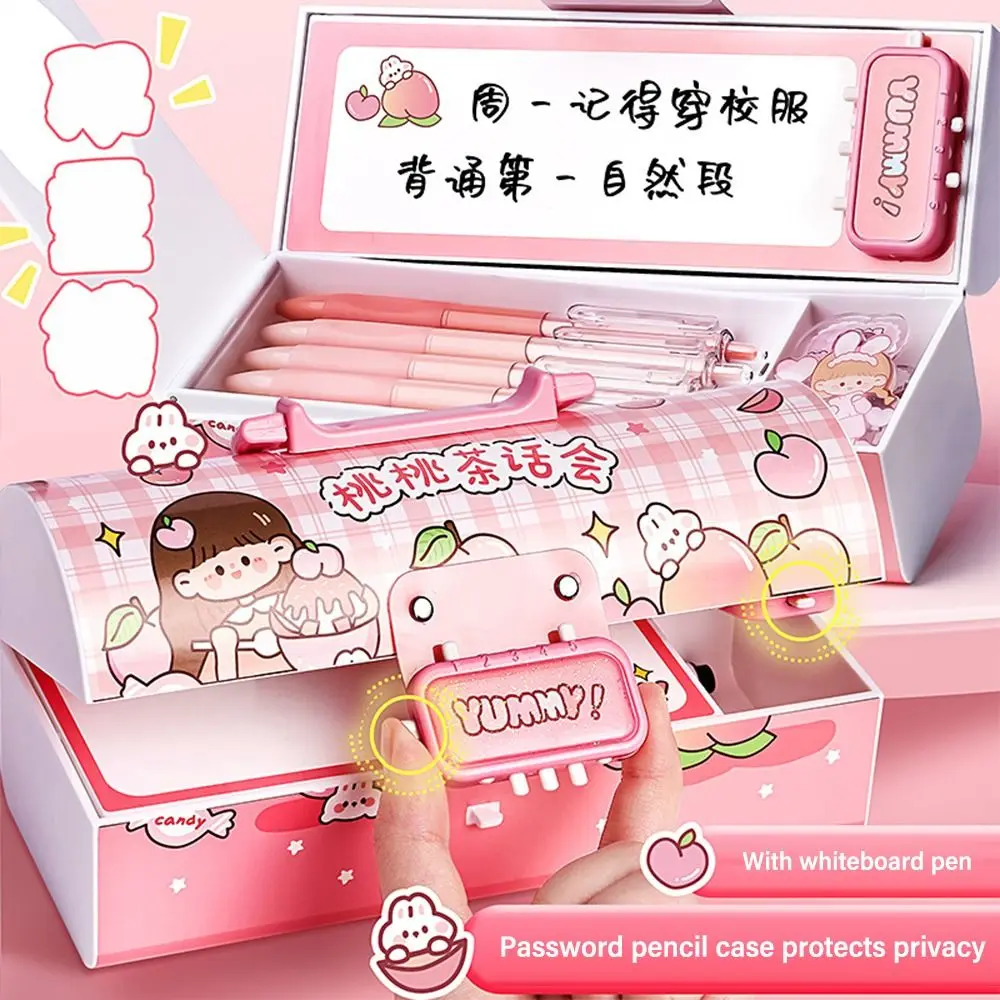 With Password Lock Pen Box Multi-Function Large Capacity Stationery Storage Box Stationery Organizer School Supplies
With Password Lock Pen Box Multi-Function Large Capacity Stationery Storage Box Stationery Organizer School Supplies