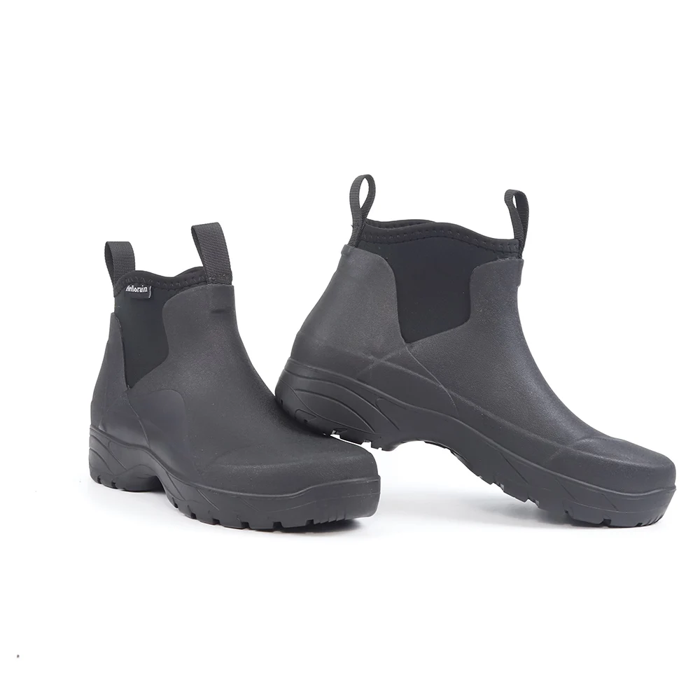 High-End ort Rubber Rain Boots for Men Waterproof Non-Slip Comfortable Fiing Outdoor Boots Car Wa oes No Foot Odor