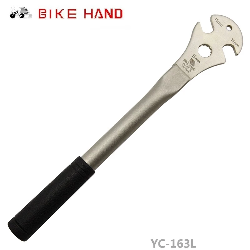 

BIKE HAND YC-163L Bicycle Pedal Removal and Installation Tool MTB Lengthening Pedals Wrench Alloy Steel Bike Installation Wrench