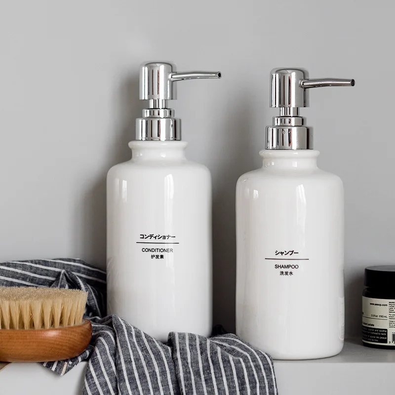 Nordic Minimalist Style Creative Ceramic Hand Sanitizer Press Bottle Shower Gel Shampoo Conditioner Sub-bottling Lotion Bottle
Nordic Minimalist Style Creative Ceramic Hand Sanitizer Press Bottle Shower Gel Shampoo Conditioner Sub-bottling Lotion Bottle