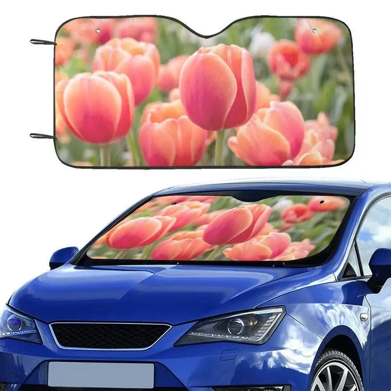 Tulip Flowers Sun Windshield, Floral Pink Car SUV Accessories Auto Shade Protector Front Window Visor Screen Cover Decor
Tulip Flowers Sun Windshield, Floral Pink Car SUV Accessories Auto Shade Protector Front Window Visor Screen Cover Decor