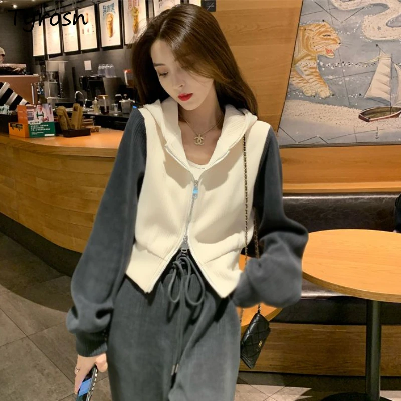Hoodies Women Elegant Classic Simple All-match Autumn Comfortable Design Retro Korean Style Ladies Leisure Crop New Solid Daily
Hoodies Women Elegant Classic Simple All-match Autumn Comfortable Design Retro Korean Style Ladies Leisure Crop New Solid Daily