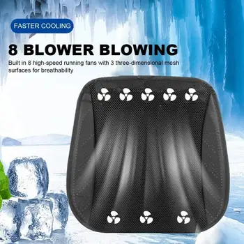 Desfrute do Conforto Refrescante com a Almofada de Gel para Assento de Carro 10 Universal USB Port Breathable Air Flow Cooling Pad Fast Blowing Ventilation Seat Cooling Refrigerated Car Seat For Car Seat