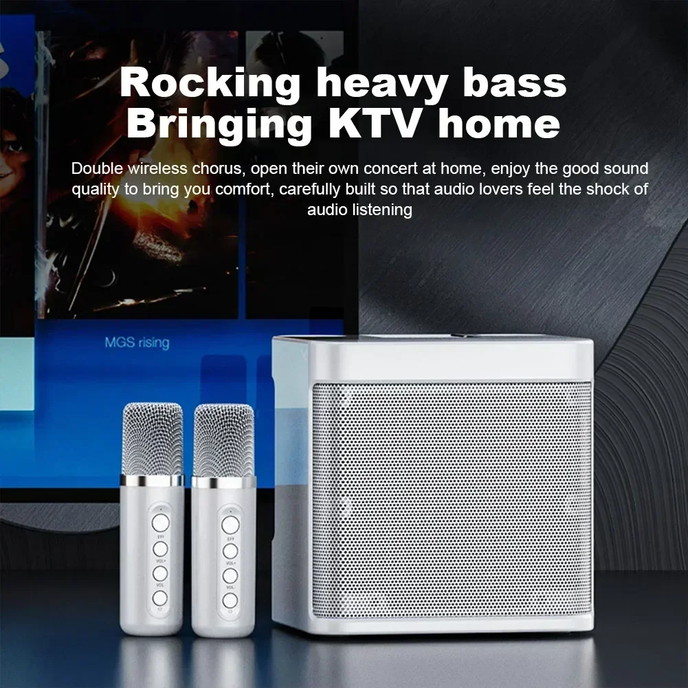 Bluetooth-Колонка YS203 для караоке, беспроводной микрофон для пения, RGB-музыка, портативный внешний телефонный динамик с поддержкой AUX TF
Bluetooth-Колонка YS203 для караоке, беспроводной микрофон для пения, RGB-музыка, портативный внешний телефонный динамик с поддержкой AUX TF