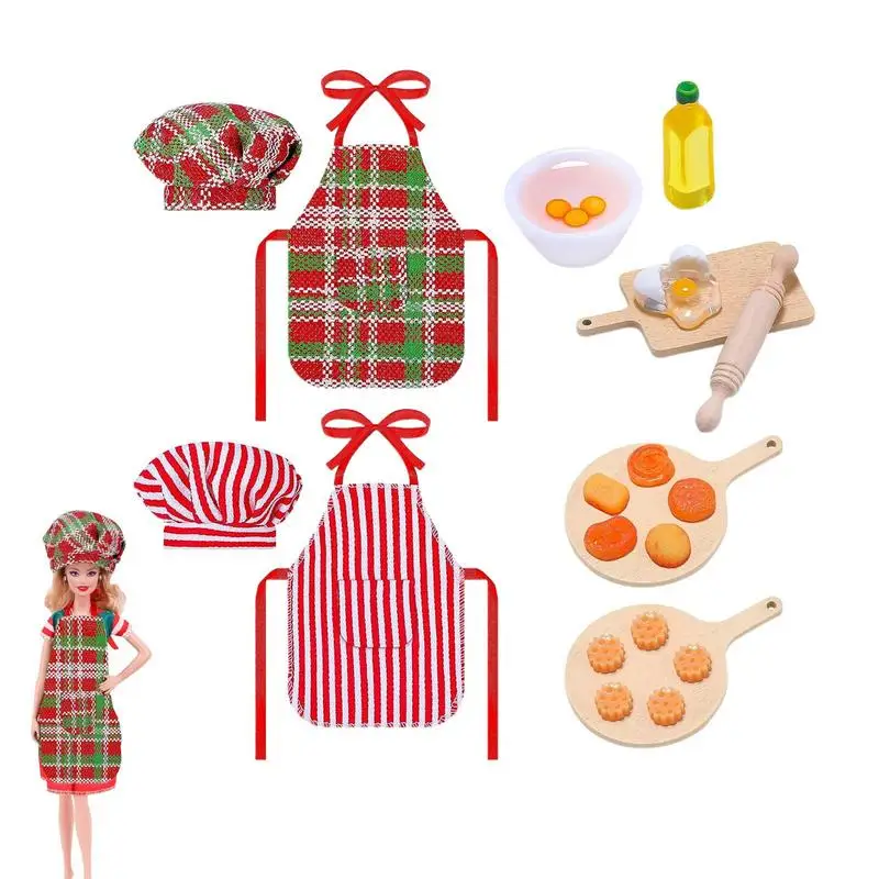 Christmas Elf Accessories Set Mini Elf Doll Clothes Apron Hats Rolling Pin Egg Cookie Tray Mixing Bowl Kids Gift Elf Doll Decor
Christmas Elf Accessories Set Mini Elf Doll Clothes Apron Hats Rolling Pin Egg Cookie Tray Mixing Bowl Kids Gift Elf Doll Decor