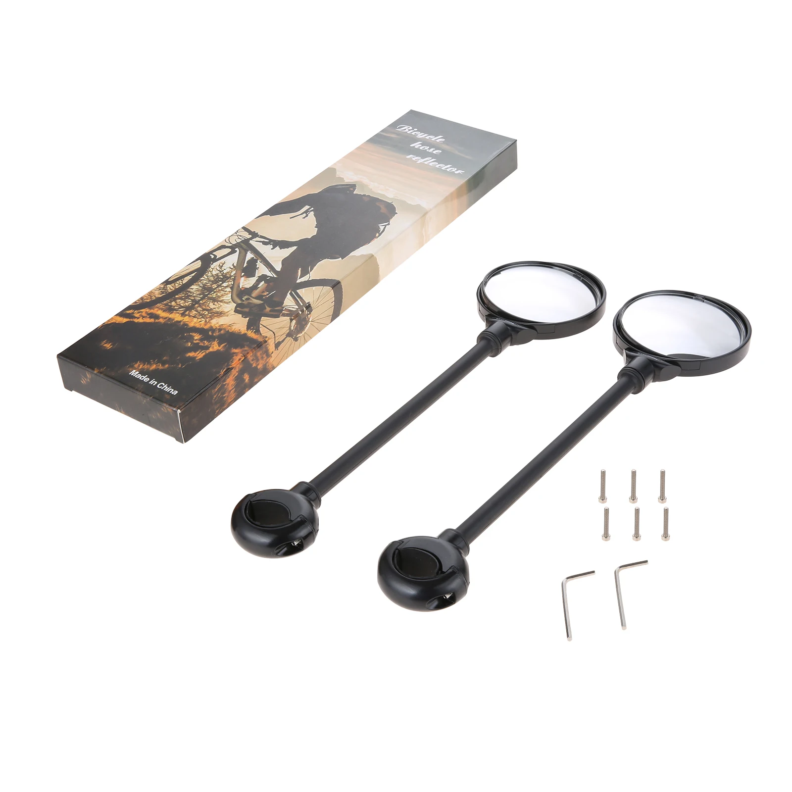 2 Pcs Bicycle Adjustable Rearview Mirror ABS Plastic Aluminum Tube for 22-32mm Handlebar with Hex Wrench Screw Bike Accessories
2 Pcs Bicycle Adjustable Rearview Mirror ABS Plastic Aluminum Tube for 22-32mm Handlebar with Hex Wrench Screw Bike Accessories