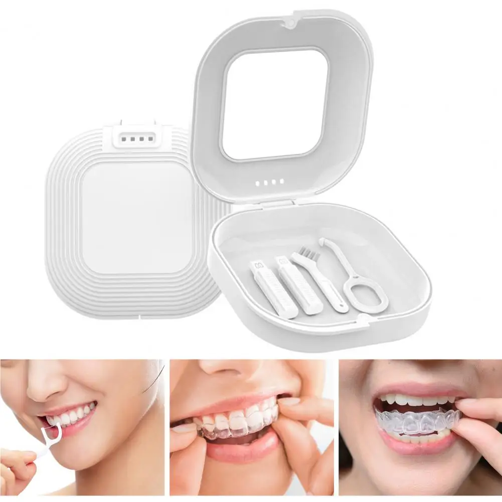 Orthodontic Retainer Braces Storage Box With Mirror Teeth Soaking Denture Cleaning Tooth Storage Portable case
Orthodontic Retainer Braces Storage Box With Mirror Teeth Soaking Denture Cleaning Tooth Storage Portable case