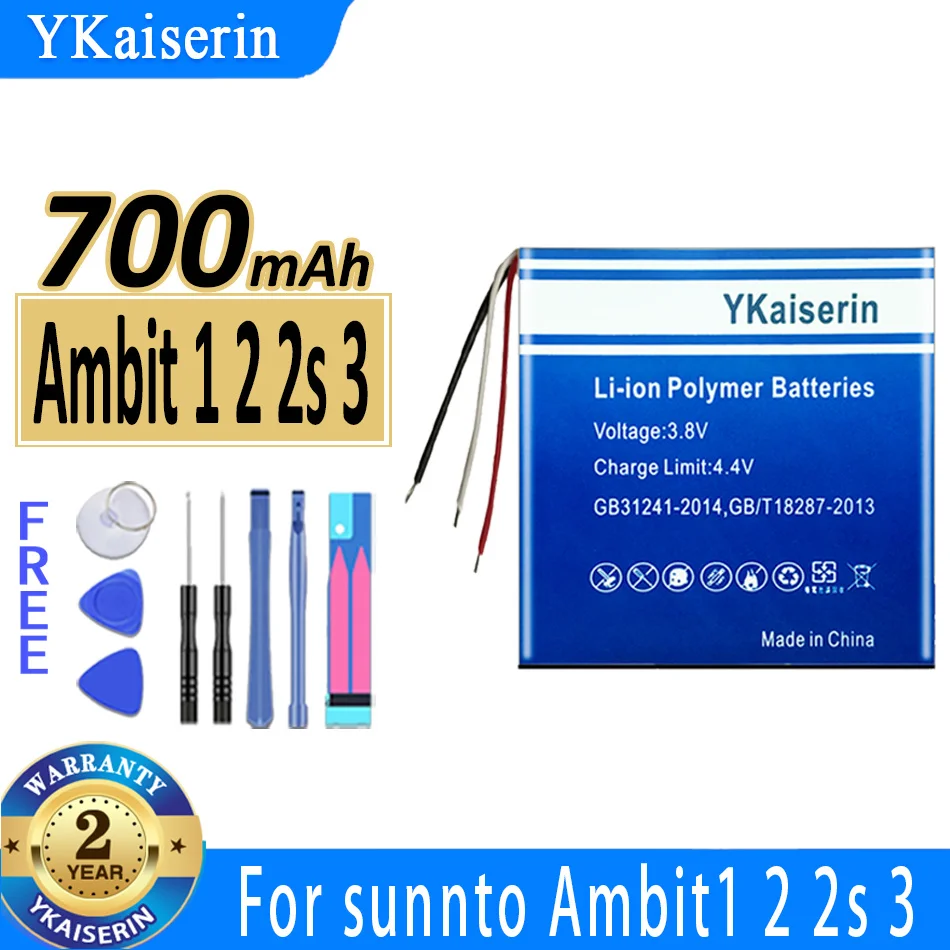 700mAh YKaiserin Battery Ambit 1 2 2s 3 For sunnto Ambit1 Ambit2 Ambit2s Ambit3 smart watch Bateria
700mAh YKaiserin Battery Ambit 1 2 2s 3 For sunnto Ambit1 Ambit2 Ambit2s Ambit3 smart watch Bateria