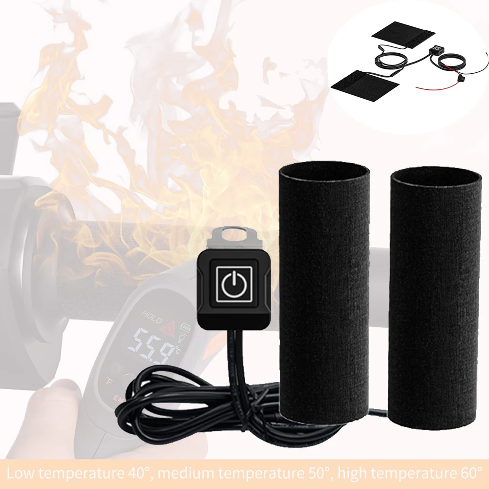 1 Set Of Universal 12V 3-Gear Motorcycle Heated Hand Grips With 2pcs Waterproof Handlebar Heater Warmer Kit For Most Size Motors
1 Set Of Universal 12V 3-Gear Motorcycle Heated Hand Grips With 2pcs Waterproof Handlebar Heater Warmer Kit For Most Size Motors