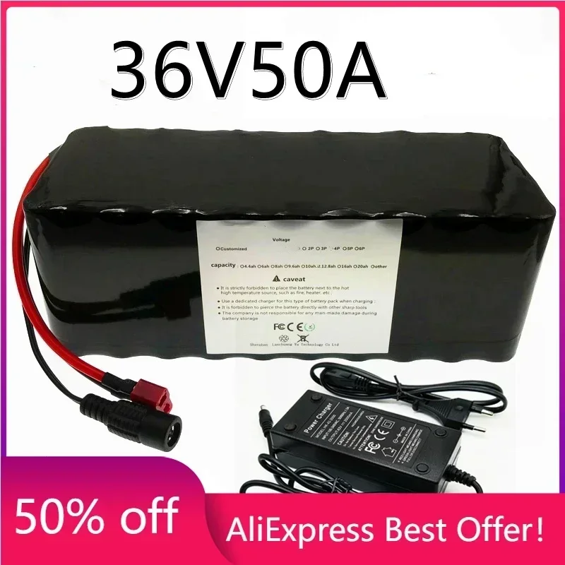 36V 50Ah Electric Bicycle Battery Built-in 40A BMS Lithium Battery Pack 36 Volt 2A Charging Ebike Battery + Charger
36V 50Ah Electric Bicycle Battery Built-in 40A BMS Lithium Battery Pack 36 Volt 2A Charging Ebike Battery + Charger