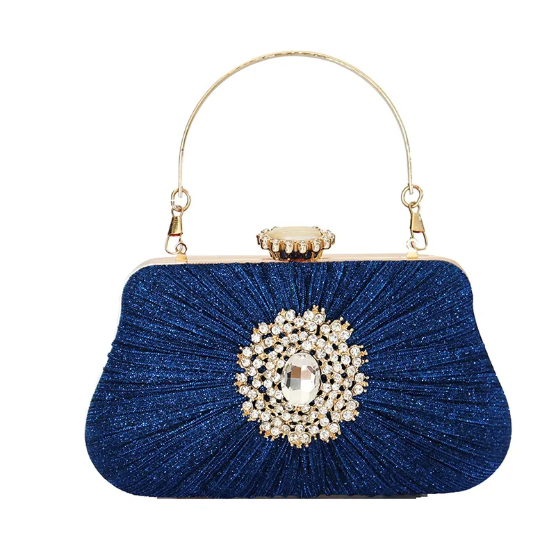 New Party Bag Fashion Diamond Inlaid Handheld Bag Dress Women's Handbag Banquet Bag Blue Clutch Bag
New Party Bag Fashion Diamond Inlaid Handheld Bag Dress Women's Handbag Banquet Bag Blue Clutch Bag