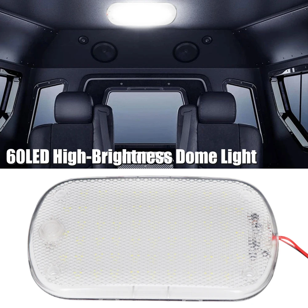 60LED 12V-85V Car Interior Light High Brightness Dome Roof Ceiling Reading Light Car Dome Roof Light Auto Interior Accessories
60LED 12V-85V Car Interior Light High Brightness Dome Roof Ceiling Reading Light Car Dome Roof Light Auto Interior Accessories