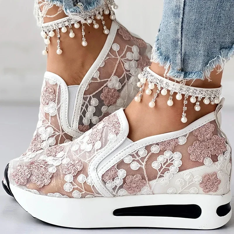 Wedge Casual Shoes Woman Summer 2023 white blue Mesh Vulcanized Shoes Rubber Sole Slip on Comfortable Female Shallow Sneakers 42
Wedge Casual Shoes Woman Summer 2023 white blue Mesh Vulcanized Shoes Rubber Sole Slip on Comfortable Female Shallow Sneakers 42