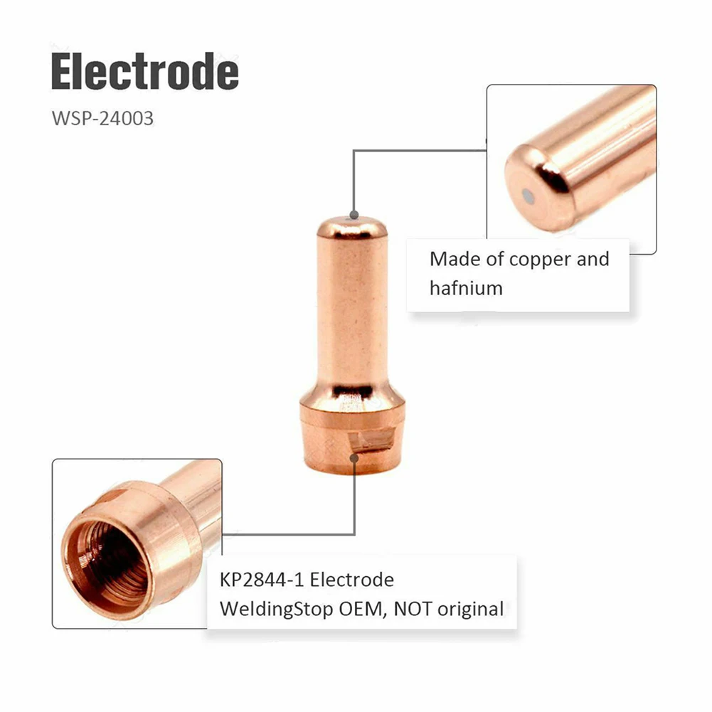 20 Pcs KP2844-1 Plamsa Electrodes KP2844-3 Nozzle Tips For Tomahawk 1000 LC65 Plamsa Torch Cutting Welding Tool Accessories
20 Pcs KP2844-1 Plamsa Electrodes KP2844-3 Nozzle Tips For Tomahawk 1000 LC65 Plamsa Torch Cutting Welding Tool Accessories