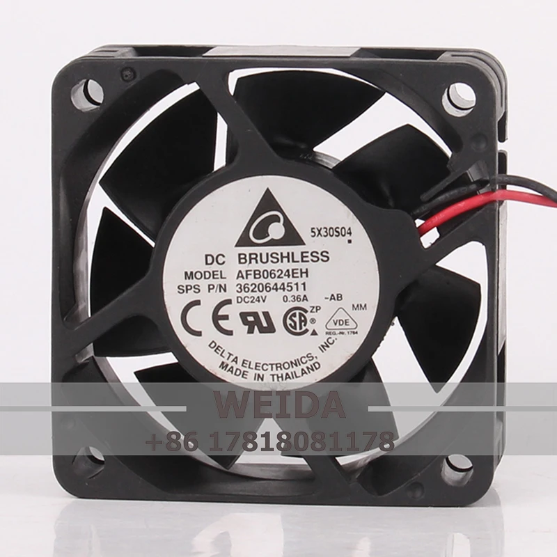 AFB0624EH Case Cooling Fan for Delta DC24V 0.36A EC AC 60mmx60mmx25.4mm 6CM 6025 2-wire Double Ball Frequency Conversion Service
AFB0624EH Case Cooling Fan for Delta DC24V 0.36A EC AC 60mmx60mmx25.4mm 6CM 6025 2-wire Double Ball Frequency Conversion Service