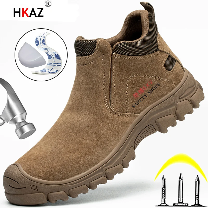HKAZ Men Boots Women Work Boots Puncture-Proof Safety Shoes Steel Toe Shoes Welder Security Protective Shoes Indestructible H-1
HKAZ Men Boots Women Work Boots Puncture-Proof Safety Shoes Steel Toe Shoes Welder Security Protective Shoes Indestructible H-1