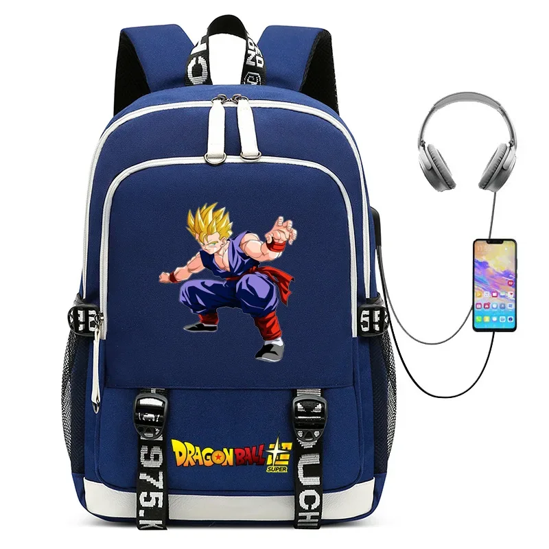 

Seven Dragon Ball Schoolbag Animation Peripheral Male and Female Students Leisure Backpack Charging Computer Backpack