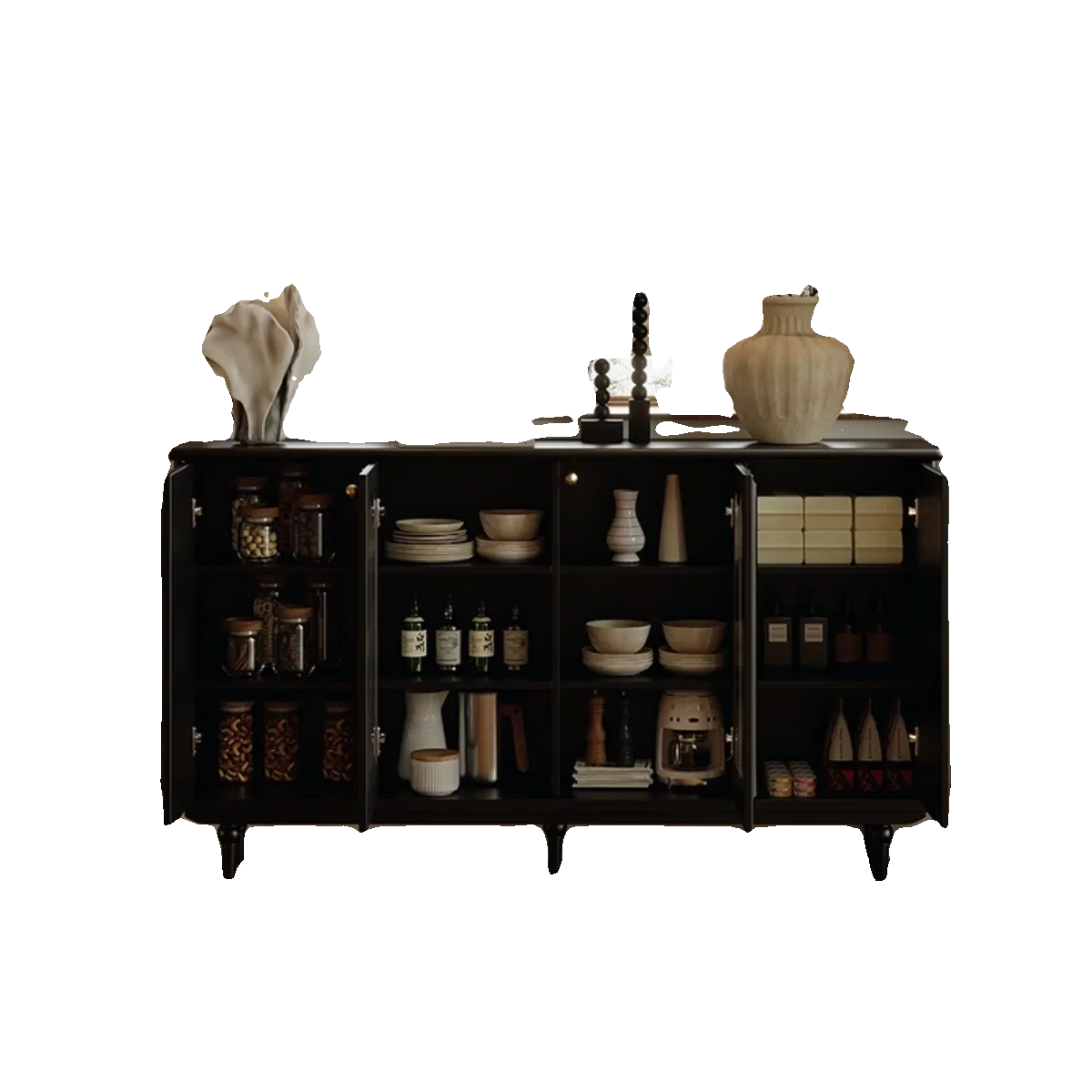 Retro Sideboard Cabinet Solid Wood Black Storage Cabinet Decoration American Light Luxury Antique Style Entrance Cabinet
Retro Sideboard Cabinet Solid Wood Black Storage Cabinet Decoration American Light Luxury Antique Style Entrance Cabinet
