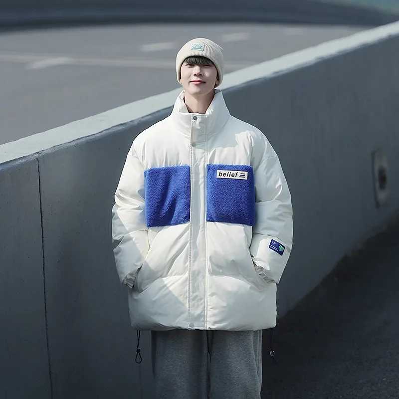 Korean Winter Coat Men Thick Warm Parkas Streetwear Patchwork Cotton Male Winter Jackets Windbreaker Padded Coats Mens Clothing
Korean Winter Coat Men Thick Warm Parkas Streetwear Patchwork Cotton Male Winter Jackets Windbreaker Padded Coats Mens Clothing