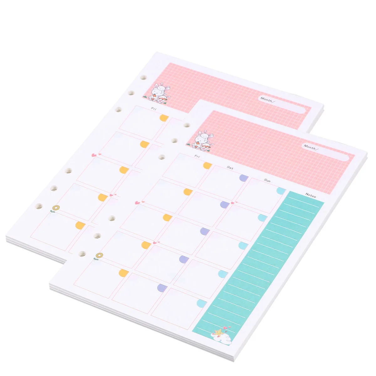 1PC Colorful A5 Size 6 Holes Loose Leaf Paper Filler Paper Refills for Spiral Notebook Monthly Planner Notepad (Monthly Plan
1PC Colorful A5 Size 6 Holes Loose Leaf Paper Filler Paper Refills for Spiral Notebook Monthly Planner Notepad (Monthly Plan