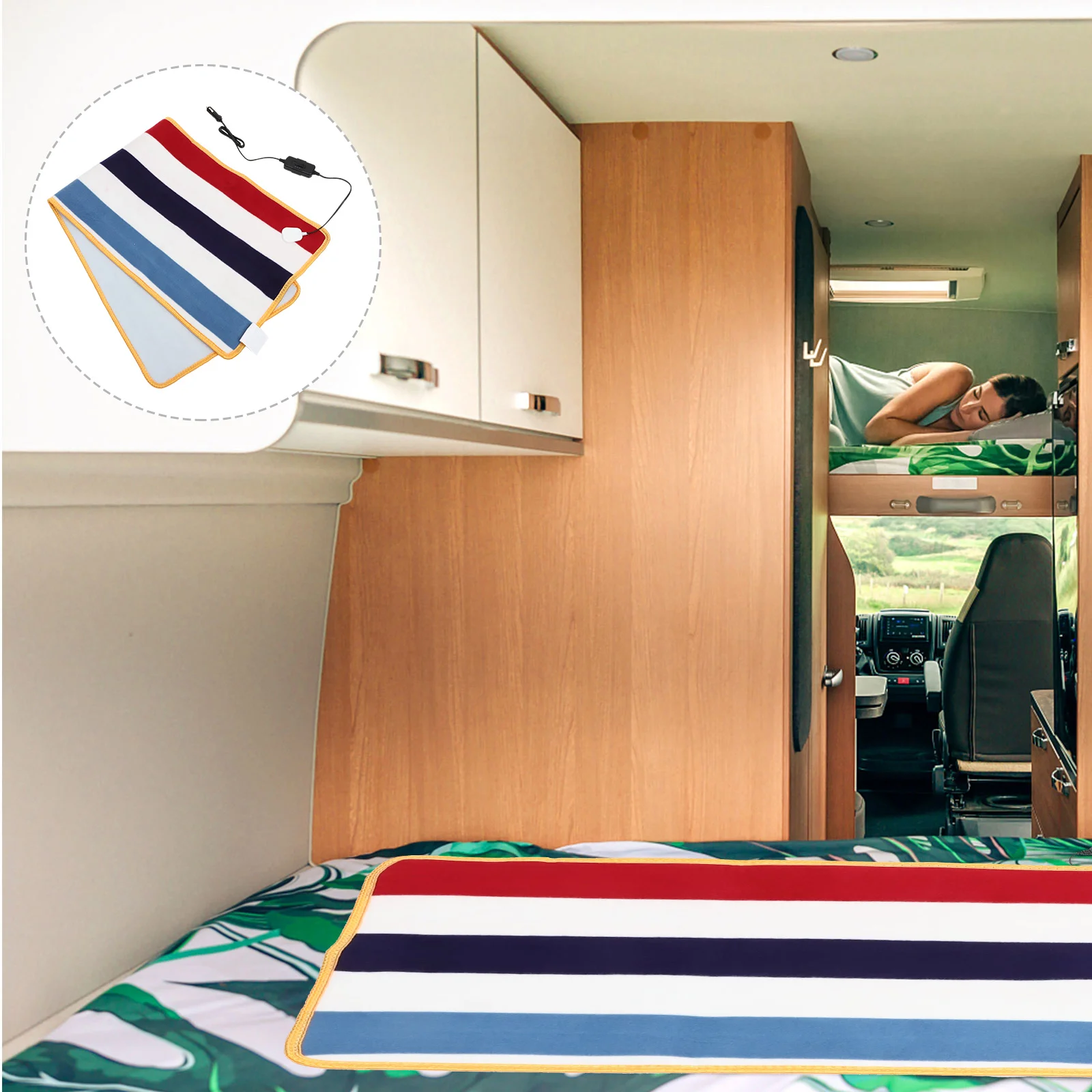 12V Electric Car Blanket Heated Travel Blanket Throw Blanket for RV Trunk Auto Winter travel distance warm heating pad(random)
12V Electric Car Blanket Heated Travel Blanket Throw Blanket for RV Trunk Auto Winter travel distance warm heating pad(random)