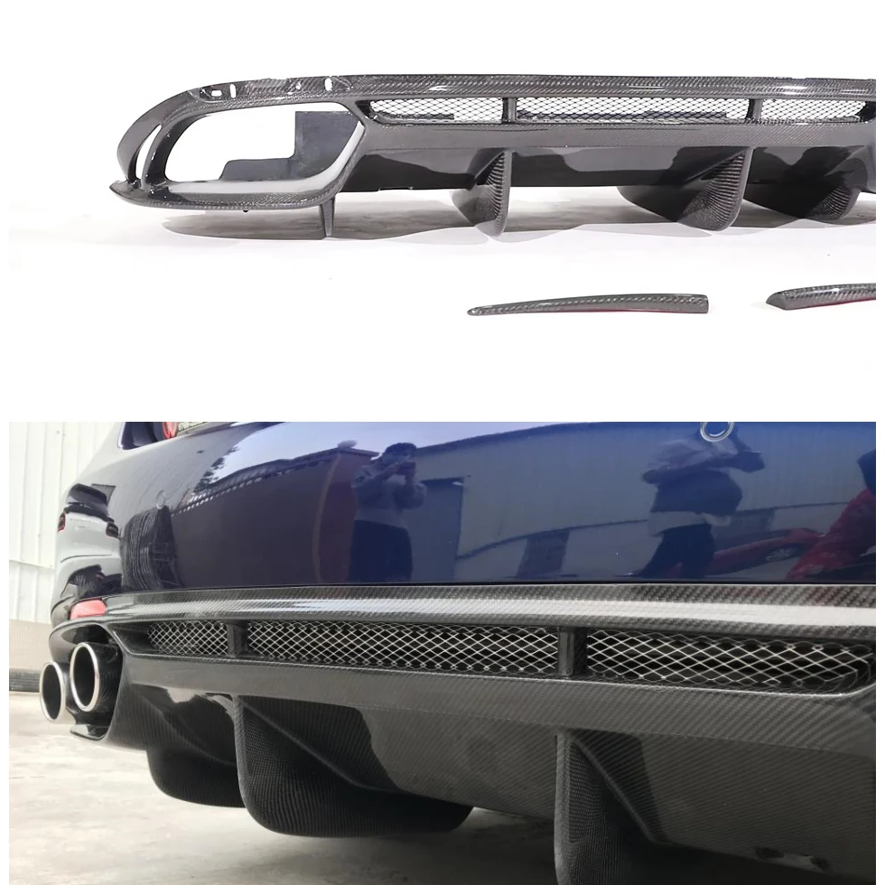 HGD for Alfa Romeo Giulia 2017 - 2020 Carbon Fiber Car Rear Bumper Lip Diffuser Base model update to Quadrifoglio model
HGD for Alfa Romeo Giulia 2017 - 2020 Carbon Fiber Car Rear Bumper Lip Diffuser Base model update to Quadrifoglio model