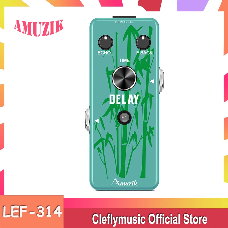 Amuzik-LEF-314 Guitar Analog Delay Effect Pedal True Bypass For Electric Guitar Mini Size 25MS ~ 600MS
Amuzik-LEF-314 Guitar Analog Delay Effect Pedal True Bypass For Electric Guitar Mini Size 25MS ~ 600MS