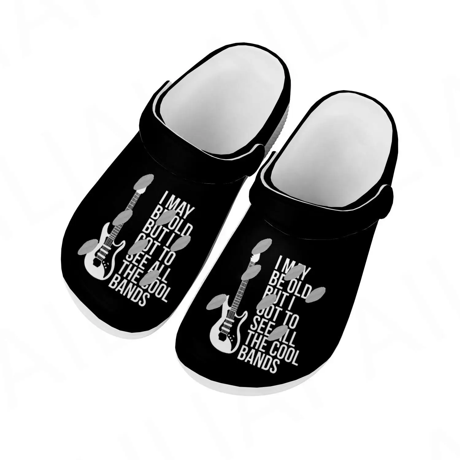 I May Be Old But I Got Bands Home Clogs Custom Water Shoes Mens Womens Teenager Shoe Garden Clog Breathable Beach Hole Slippers
I May Be Old But I Got Bands Home Clogs Custom Water Shoes Mens Womens Teenager Shoe Garden Clog Breathable Beach Hole Slippers
