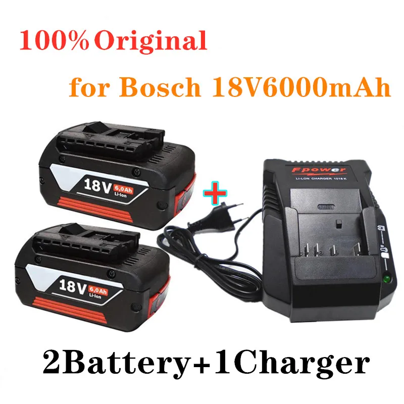 18V Battery 6.0Ah for Electric Drill 18V Rechargeable Li-ion Battery BAT609, BAT609G, BAT618, BAT618G, BAT614 + 1Charger
18V Battery 6.0Ah for Electric Drill 18V Rechargeable Li-ion Battery BAT609, BAT609G, BAT618, BAT618G, BAT614 + 1Charger