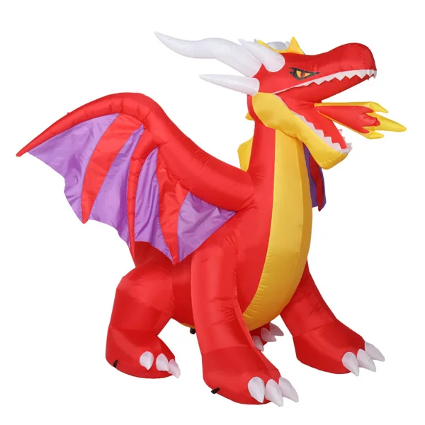 6FT Halloween Inflatable Dragon Decoration Large Christmas Outdoor Decor Holiday New Year LED Luminous Outdoor Courtyard Props
6FT Halloween Inflatable Dragon Decoration Large Christmas Outdoor Decor Holiday New Year LED Luminous Outdoor Courtyard Props