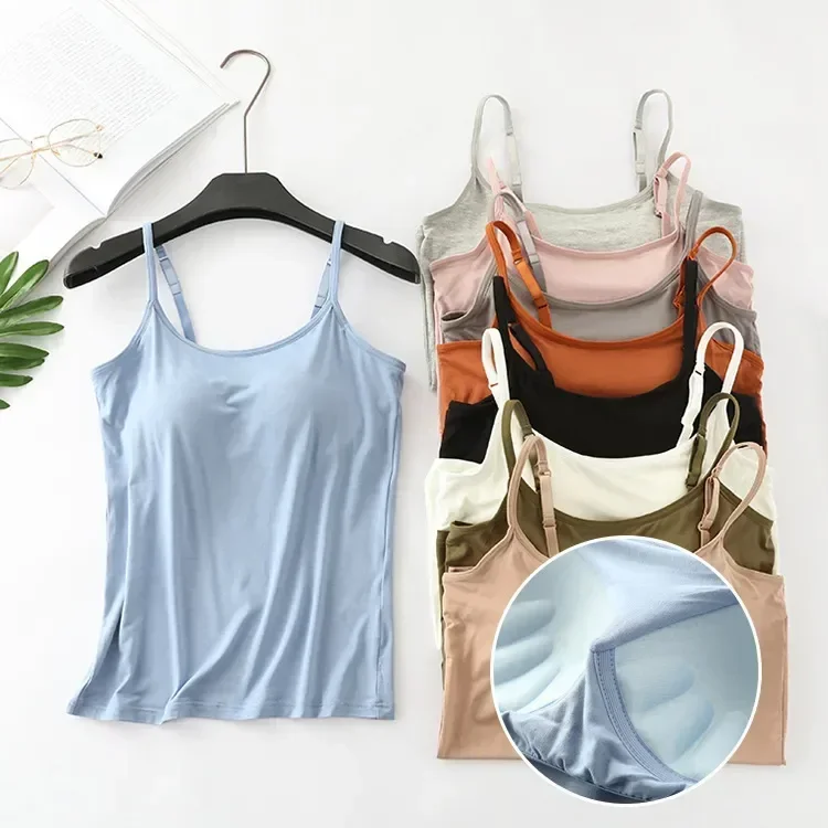 Modal Bottoming Slim Pad Steel Five-finger Integrated Shirt No Large Multicolor Size Chest Camisole 2023 new Female Ring
Modal Bottoming Slim Pad Steel Five-finger Integrated Shirt No Large Multicolor Size Chest Camisole 2023 new Female Ring