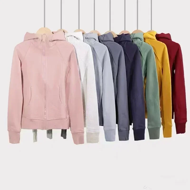 

Women Scuba Outerwear Sport Hoodie Fall/Winter Thicken Warm Slim-Fit Long Sleeve Hooded Sweatshirts Define Jackets Coat